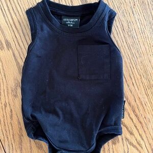 Little Bipsy Black Tank Top Onesie
